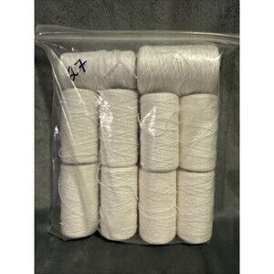Vintage 80s 10 pc Punch Embroidery Thread Clarke's White Bag 27